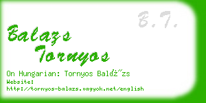 balazs tornyos business card